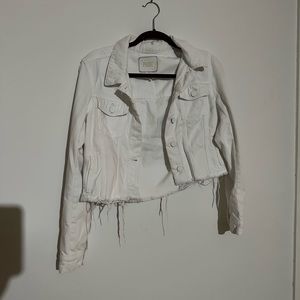 PAIGE White Denim Jacket Semi-Cropped Size S (Price negotiable)